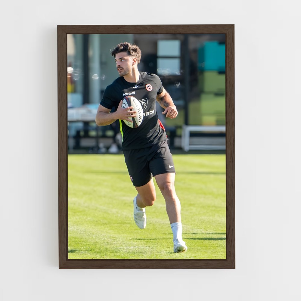 Poster Sprint de Romain – affiche Rugby (vue 5)